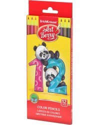 Карандаши шестигранные ArtBerry, 12 цветов