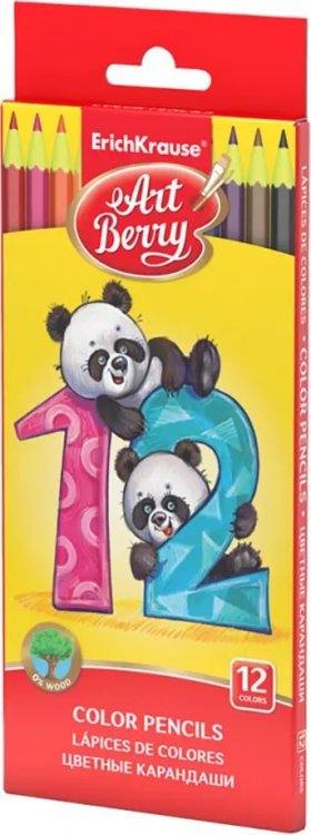 Карандаши шестигранные ArtBerry, 12 цветов Карандаши шестигранные ArtBerry, 12 цветов