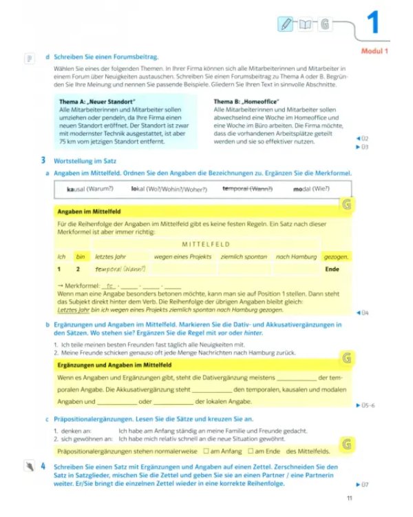 Дополнительное изображение книги «Aspekte Beruf B2. Deutsch für Berufssprachkurse. Kurs- und Übungsbuch mit Audios»