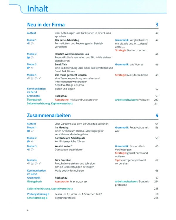 Дополнительное изображение книги «Aspekte Beruf B1/B2 Brückenelement und B2. Paket aus den Kurs- und Übungsbüchern»