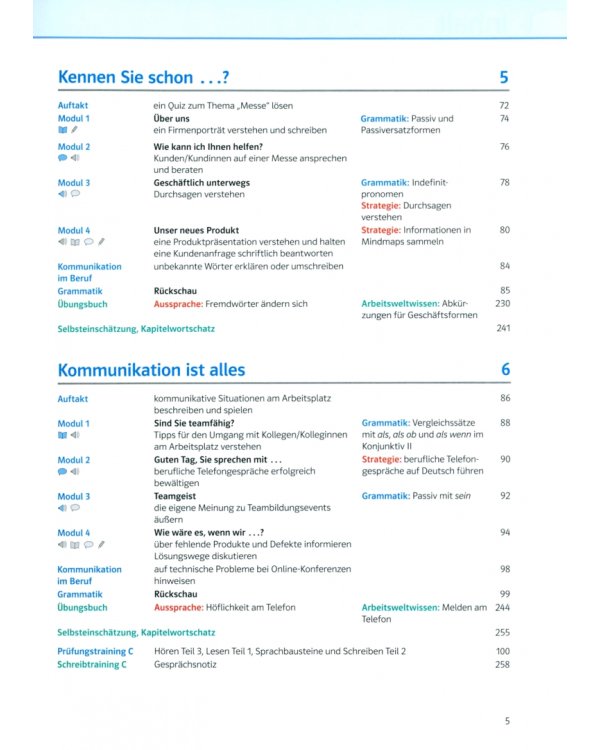 Дополнительное изображение книги «Aspekte Beruf B1/B2 Brückenelement und B2. Paket aus den Kurs- und Übungsbüchern»