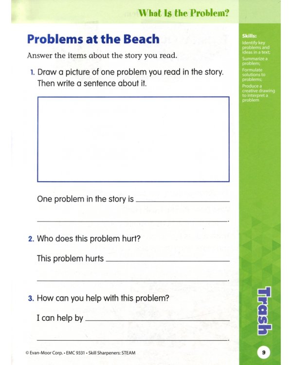 Skill Sharpeners. STEAM, Grade1. Activity Book