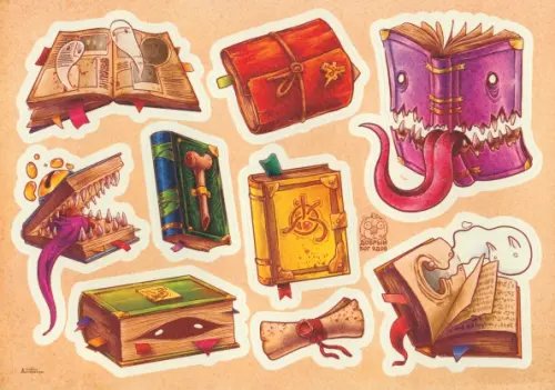 Стикерпаки Стикерпак Живые книги