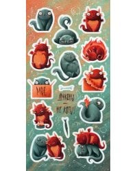 Стикерпак Драконы - не коты