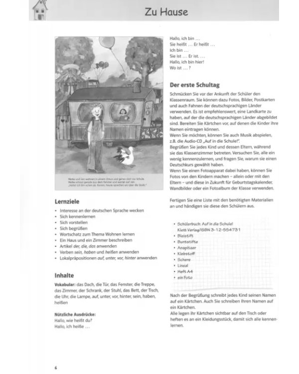 Auf in die Schule! Lehrerhandbuch. Buch + Kopiervorlagen