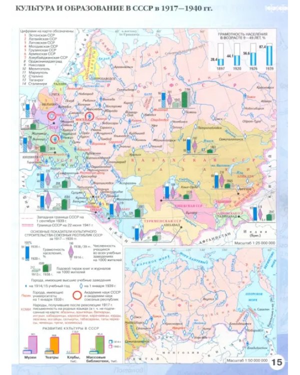История России. 1914 год - начало XXI века. 10-11 классы. Атлас