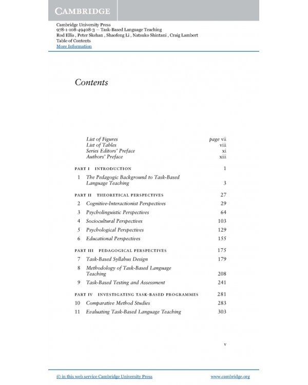 Task-Based Language Teaching. Theory and Practice