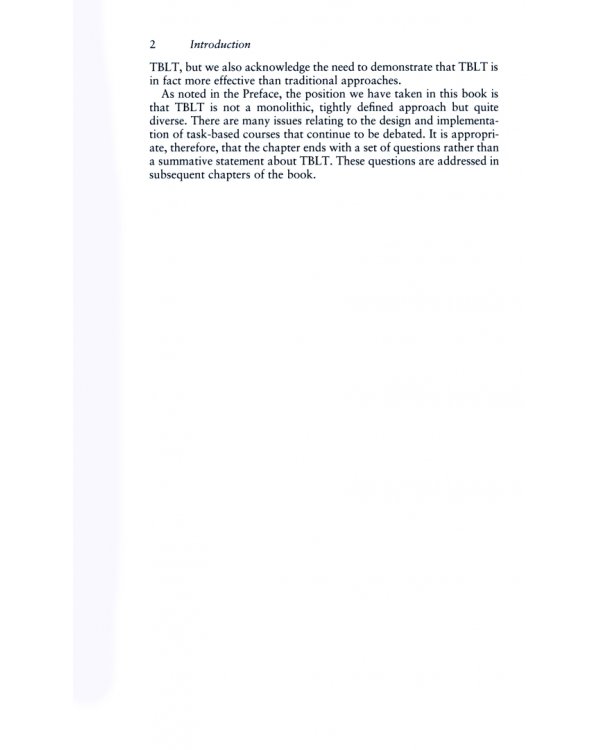 Task-Based Language Teaching. Theory and Practice
