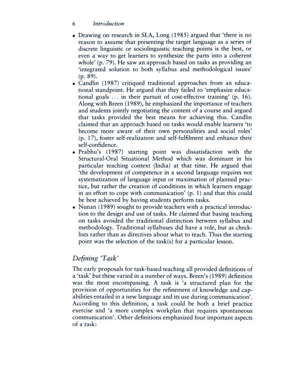 Task-Based Language Teaching. Theory and Practice