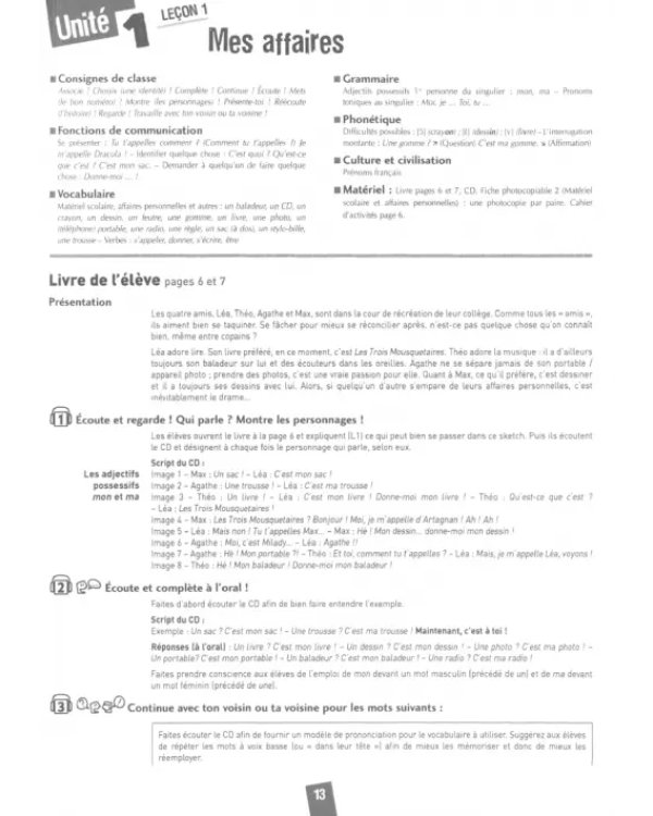 Amis et compagnie 1. Niveau A1. Guide pédagogique