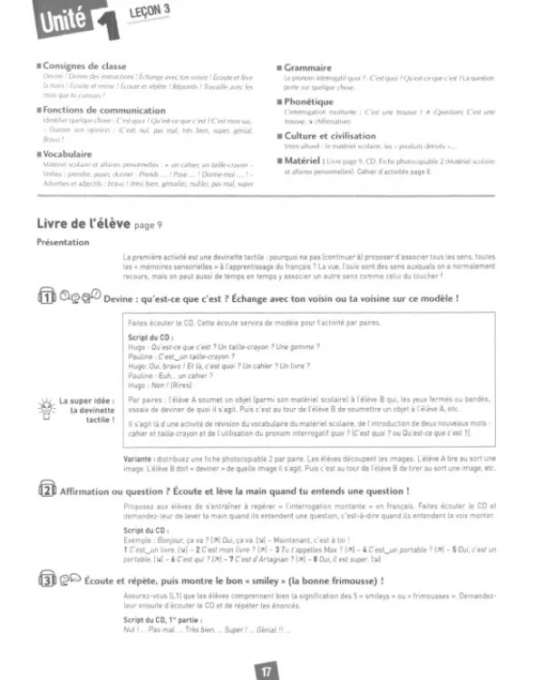 Amis et compagnie 1. Niveau A1. Guide pédagogique