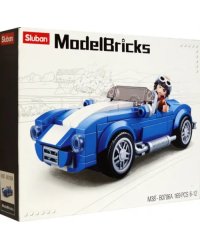 Конструктор Спортивная машина, синяя