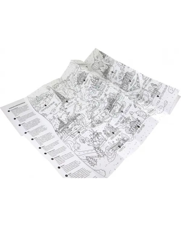 Карта-раскраска Золотое кольцо