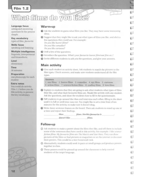 Film, TV, and Music. Multi-level photocopiable activities for teenagers