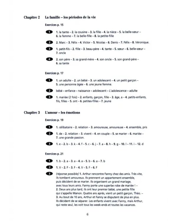 Vocabulaire progressif du français. Niveau débutant. A1. Corrigés