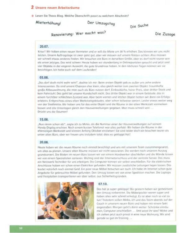 Дополнительное изображение книги «Linie 1 Beruf B1/B2. Paket aus den Kurs- und Übungsbüchern Brückenelement B1/B2 und B2»