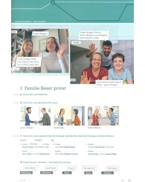 Die neue Linie 1 A1.1. Deutsch für Alltag und Beruf. Kurs- und Übungsbuch mit Audios und Videos