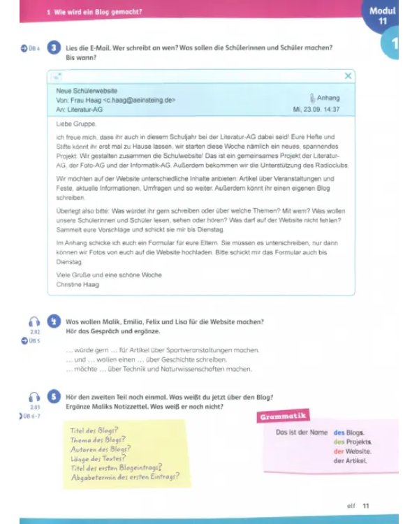 Wir alle B1.2. Deutsch für junge Lernende. Kurs- und Übungsbuch mit Audios und Videos