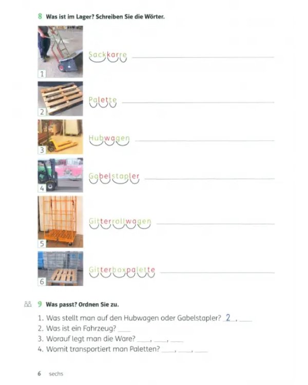 Einstieg Beruf, Berufsfeld Lager. Erste Schritte in die deutsche Sprache. Übungsheft