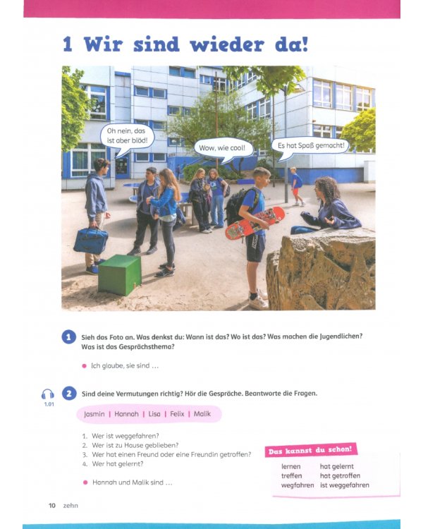 Wir alle B1.1. Deutsch für junge Lernende. Kurs- und Übungsbuch mit Audios und Videos