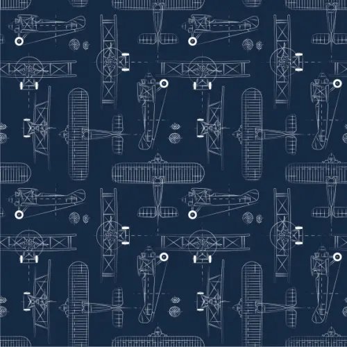 Бумага упаковочная Бумага упаковочная Brave, самолеты