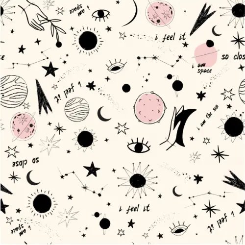 Бумага упаковочная Бумага упаковочная Awesome, звезды