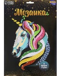 Мозаика стразами Единорог