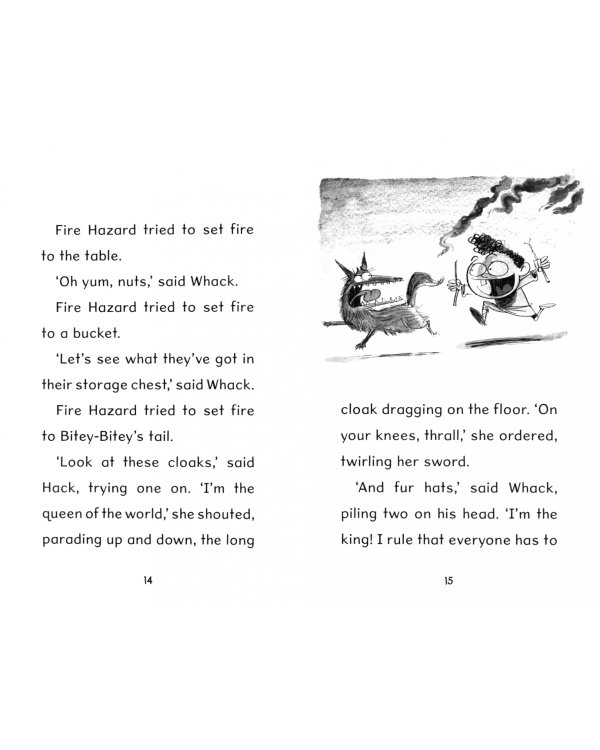 Two Terrible Vikings Feast with the King