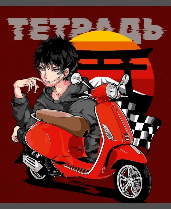 Тетрадь Motostyle, 48 листов, клетка, в ассортименте