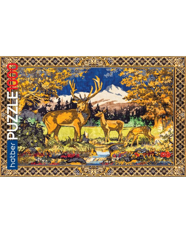 Puzzle-1000 Ковер СССР. Олени