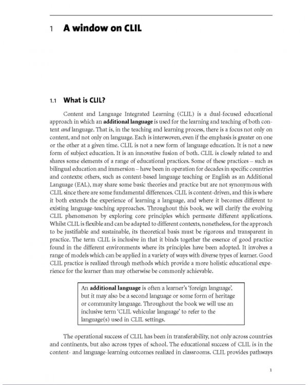 CLIL. Content and Language Integrated Learning