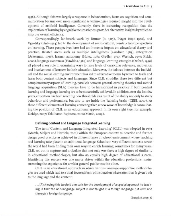 CLIL. Content and Language Integrated Learning