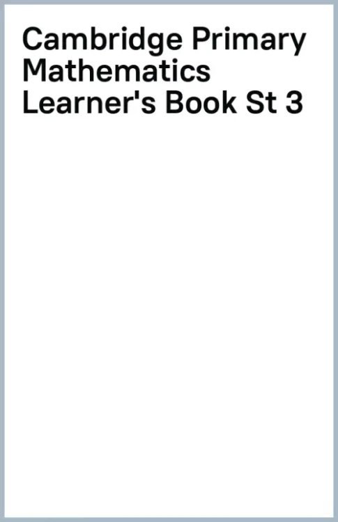 Cambridge Primary Mathematics. Stage 3. Learner's Book