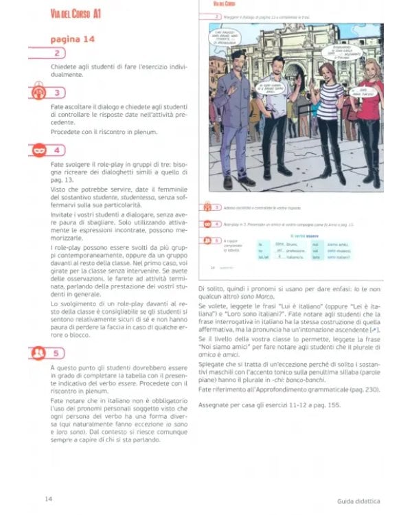 Дополнительное изображение книги «Via del Corso A1. Guida didattica»