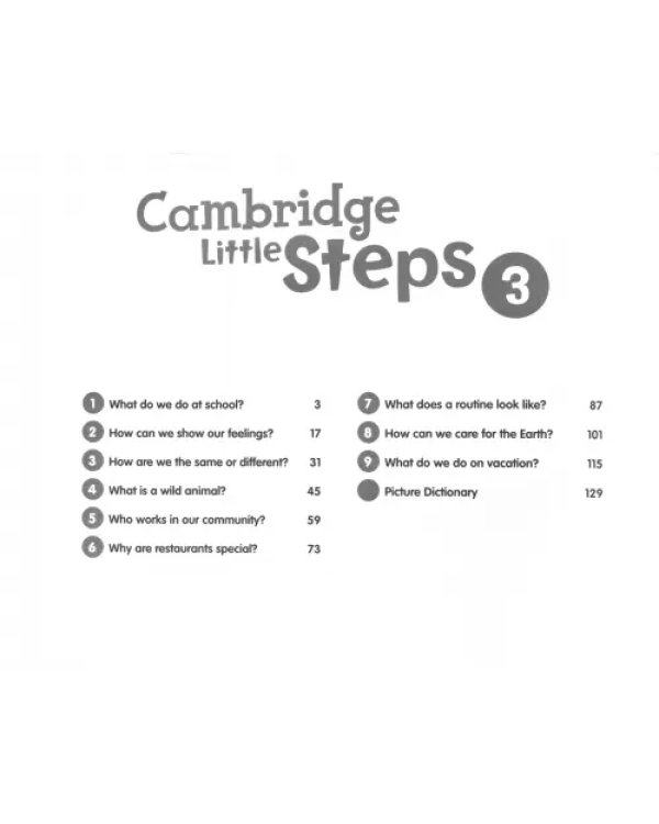 Дополнительное изображение книги «Cambridge Little Steps. Level 3. Activity Book»