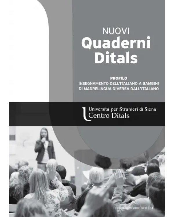 I Nuovi Quaderni Ditals di I livello. Sessioni 2020-2021