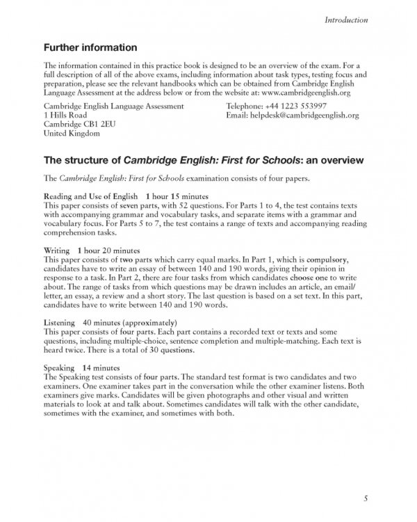 Cambridge English First for Schools 3. Student's Book with Answers