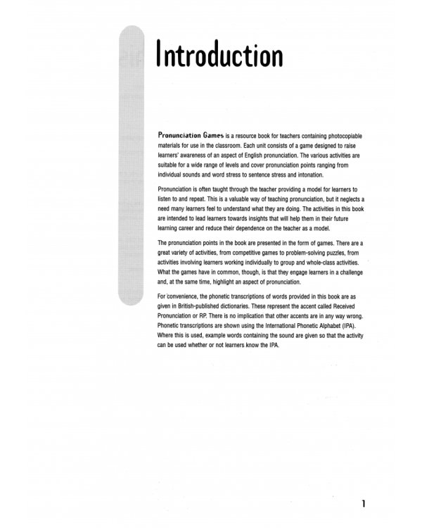 Pronunciation Games