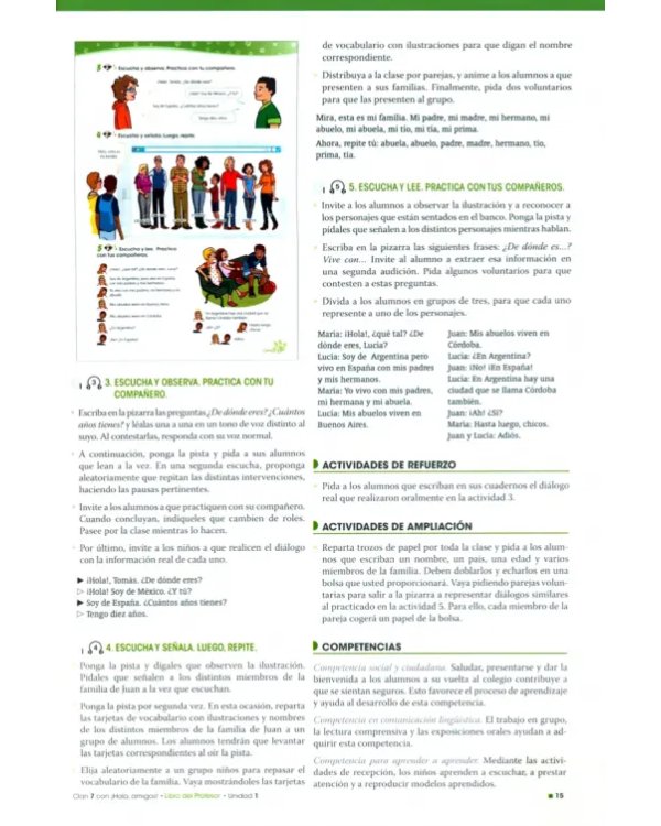 Clan 7 con ¡Hola, amigos! 3. Libro del profesor