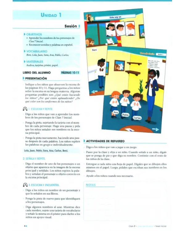 Clan 7. Nivel Inicial. Libro del profesor