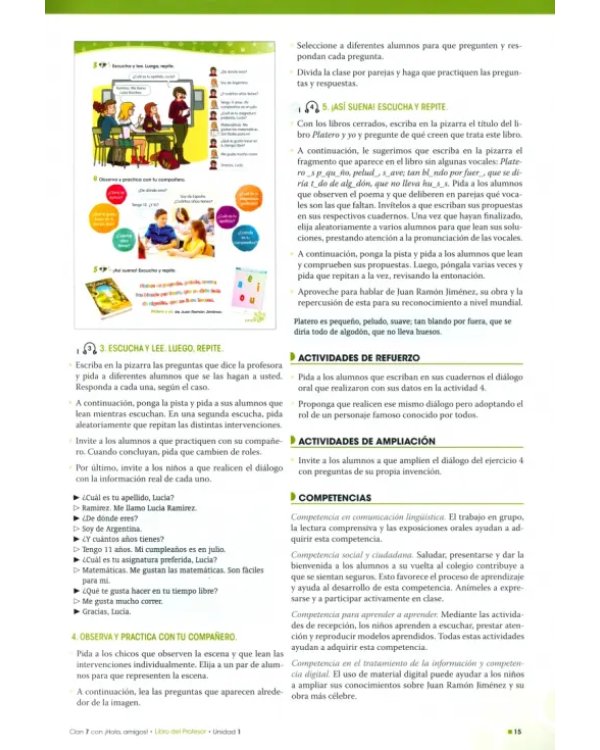 Clan 7 con ¡Hola, amigos! 4. Libro del profesor