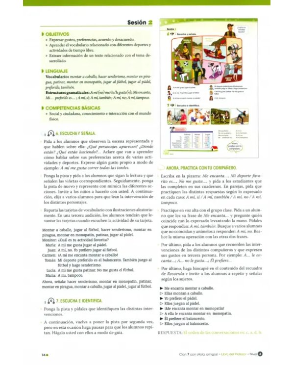 Clan 7 con ¡Hola, amigos! 4. Libro del profesor