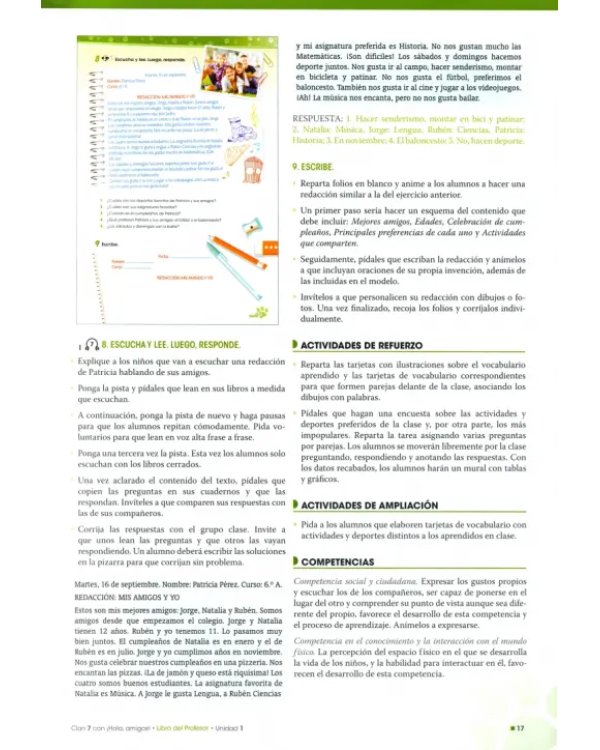 Clan 7 con ¡Hola, amigos! 4. Libro del profesor