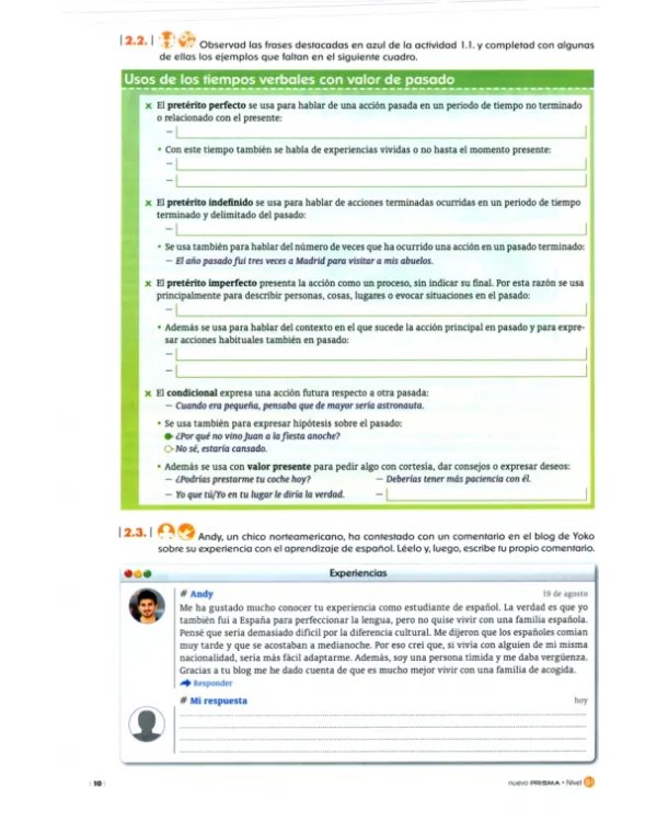 Nuevo Prisma B1. Libro del alumno