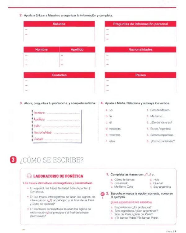 Дополнительное изображение книги «Experiencias Internacional 1. Libro de ejercicios»