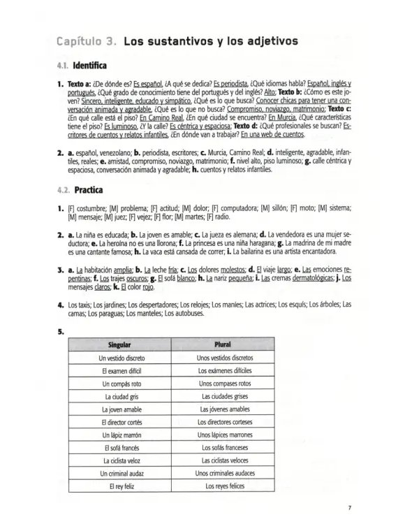 Gramática en contexto. Libro de claves