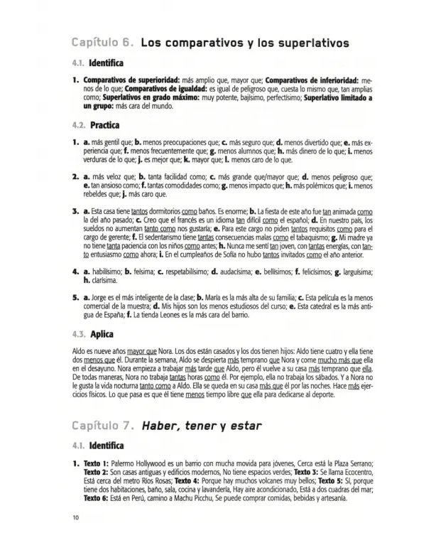 Gramática en contexto. Libro de claves