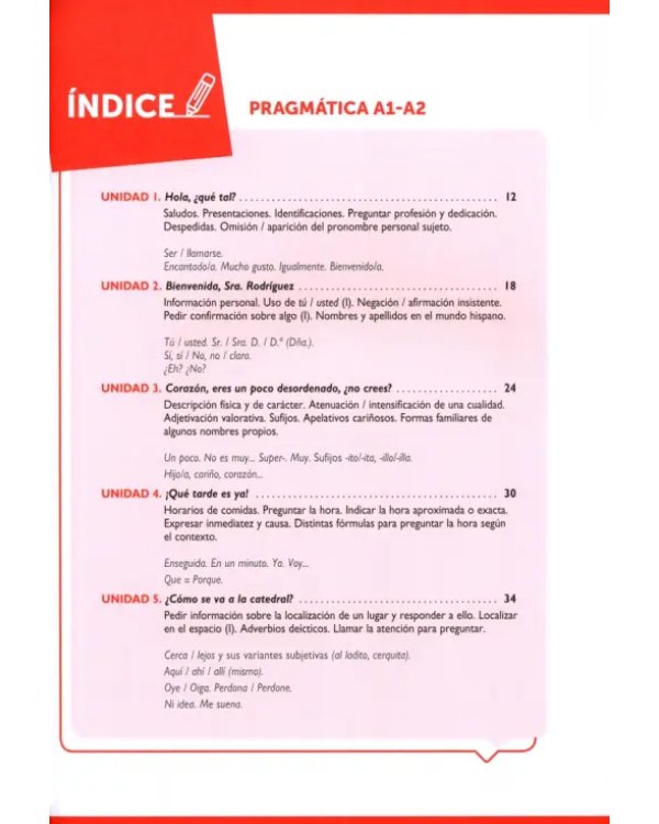 Anaya ELE EN. Pragmática. Nivel elemental A1-A2