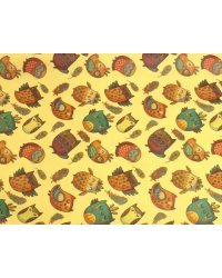 Бумага крафт Милые совы