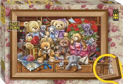 Пазл-500 с рамкой Семья мишек Пазл-500 с рамкой Семья мишек